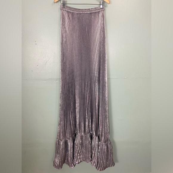 NWOT Anthropologie L’IDEE Fantasia Strapless Pleated‎ Shift Gown Dress Maxi Sz 4 - Picture 2 of 8